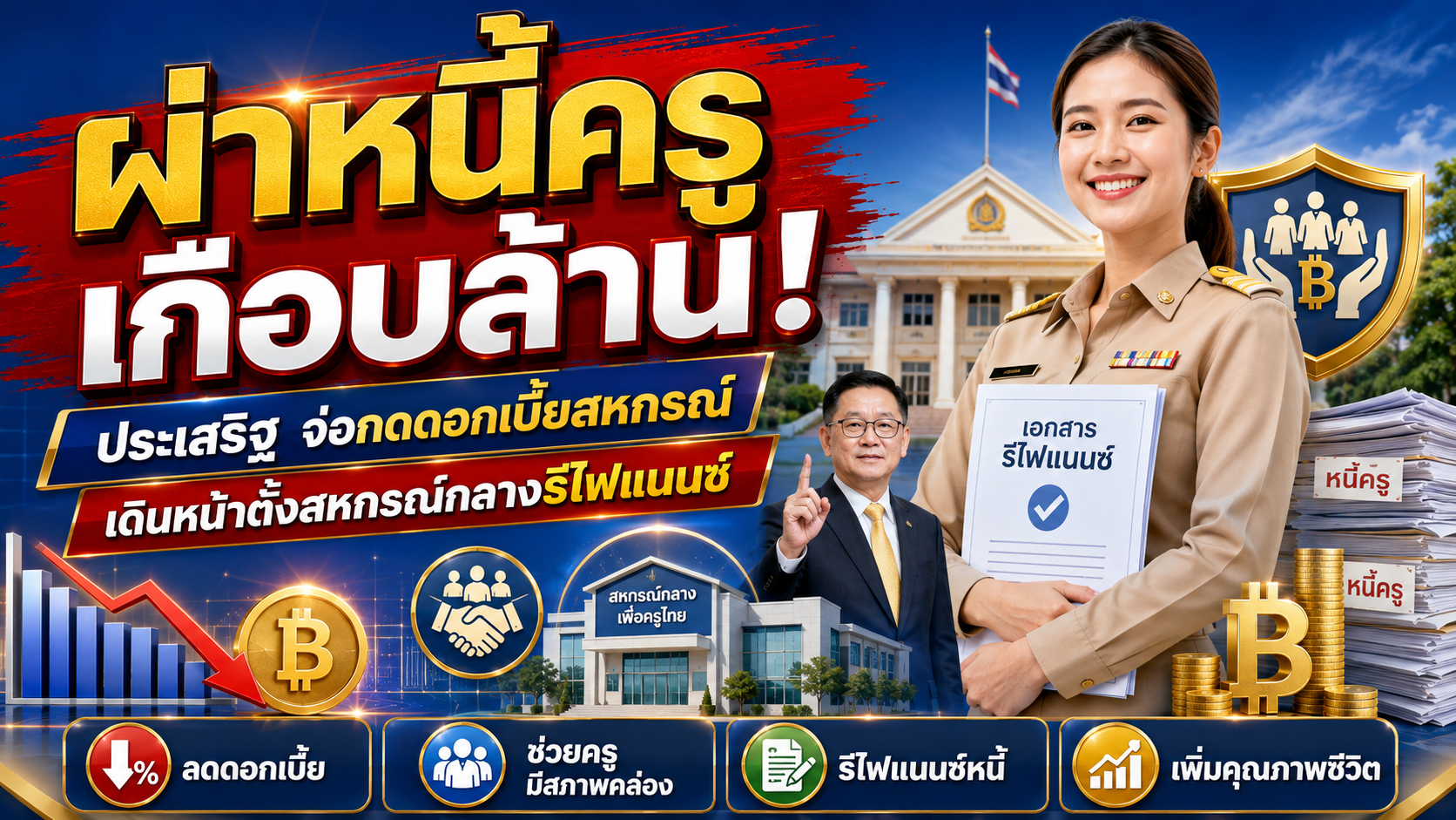 ผ่าหนี้ครูเกือบล้าน! “ประเสริฐ” จ่อกดดอกเบี้ยสหกรณ์–เดินหน้าตั้งสหกรณ์กลางรีไฟแนนซ์